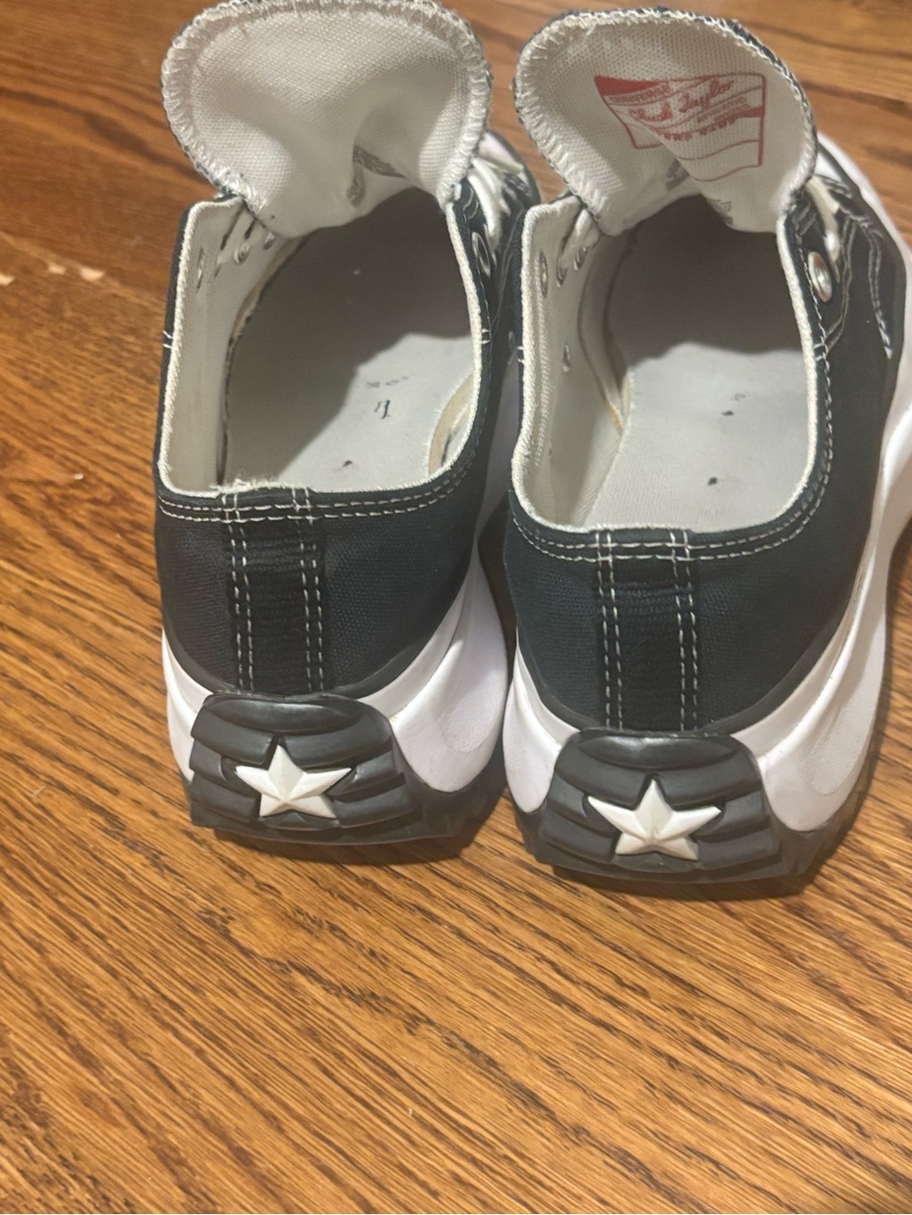 Converse Black and White Low-Top Canvas Sneakers - Picture 4 of 7